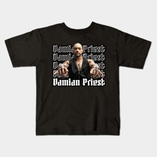DAMIAN PRIEST METAL POSE Kids T-Shirt